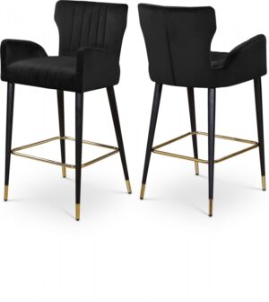 Luxe Velvet Upholstered Counter Stool