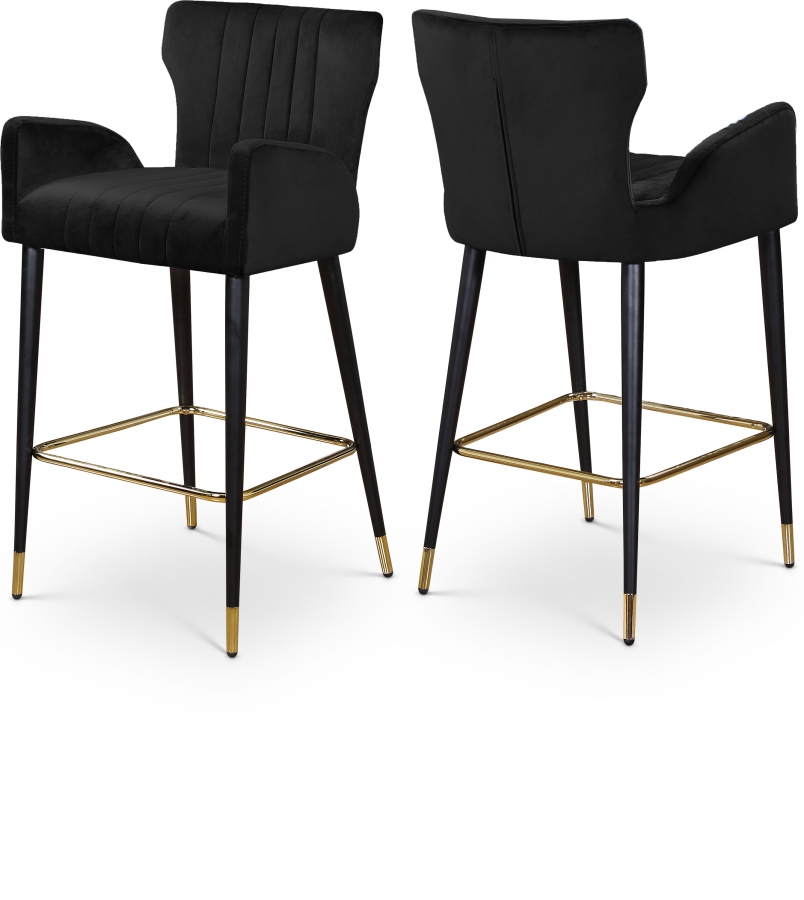 Luxe Velvet Upholstered Counter Stool