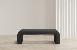 Niagara Boucle Fabric Upholstered Bench