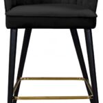 Cassie Velvet Upholstered Counter Stool