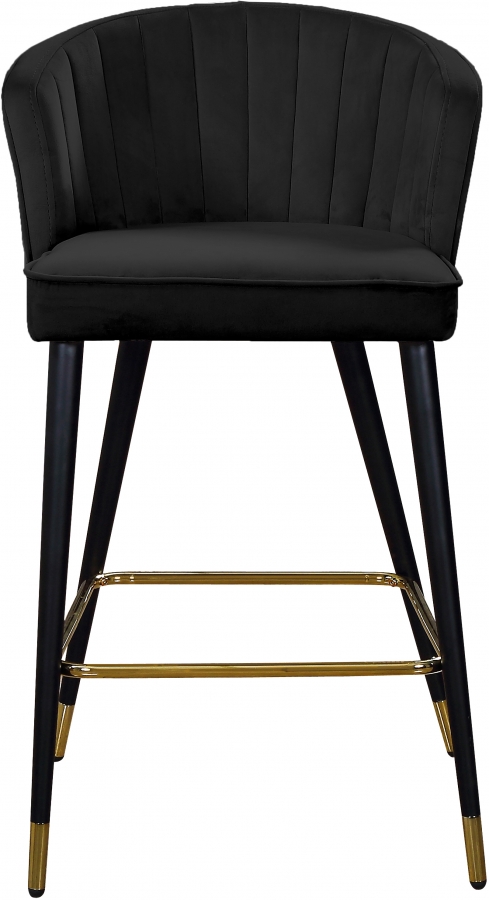 Cassie Velvet Upholstered Counter Stool