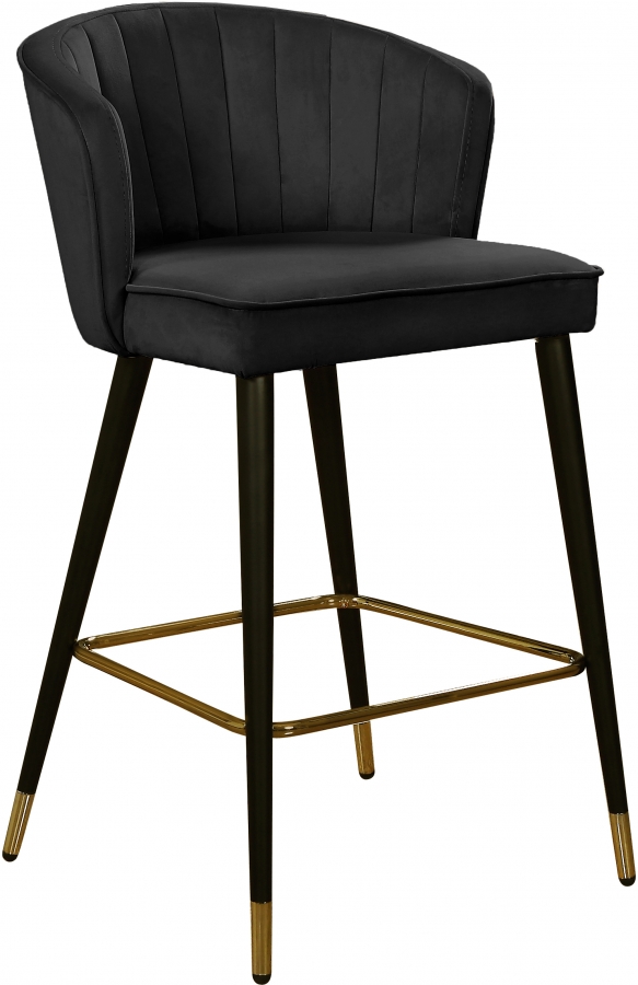 Cassie Velvet Upholstered Counter Stool