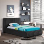 Nash Boucle Fabric Upholstered Bed
