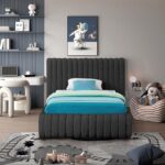 Nash Boucle Fabric Upholstered Bed