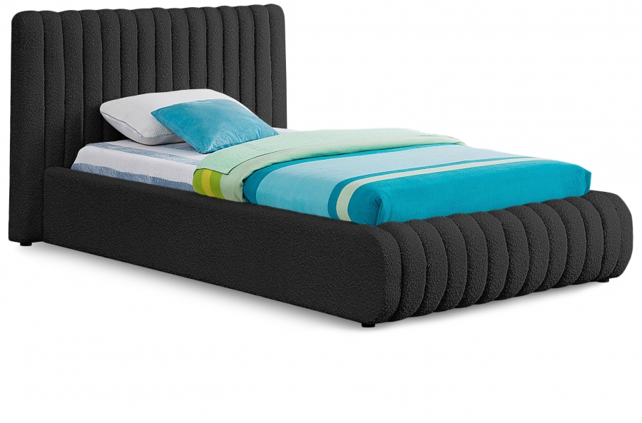 Nash Boucle Fabric Upholstered Bed