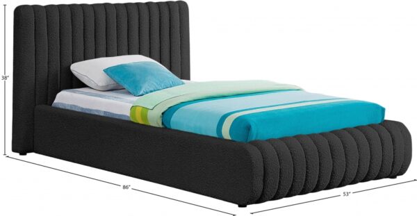 Nash Boucle Fabric Upholstered Bed