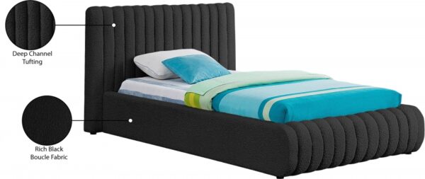Nash Boucle Fabric Upholstered Bed