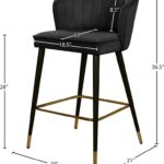 Cassie Velvet Upholstered Counter Stool