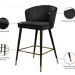 Cassie Velvet Upholstered Counter Stool