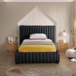 Nico Velvet Upholstered Bed