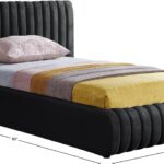 Nico Velvet Upholstered Bed