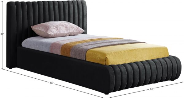 Nico Velvet Upholstered Bed