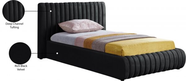 Nico Velvet Upholstered Bed