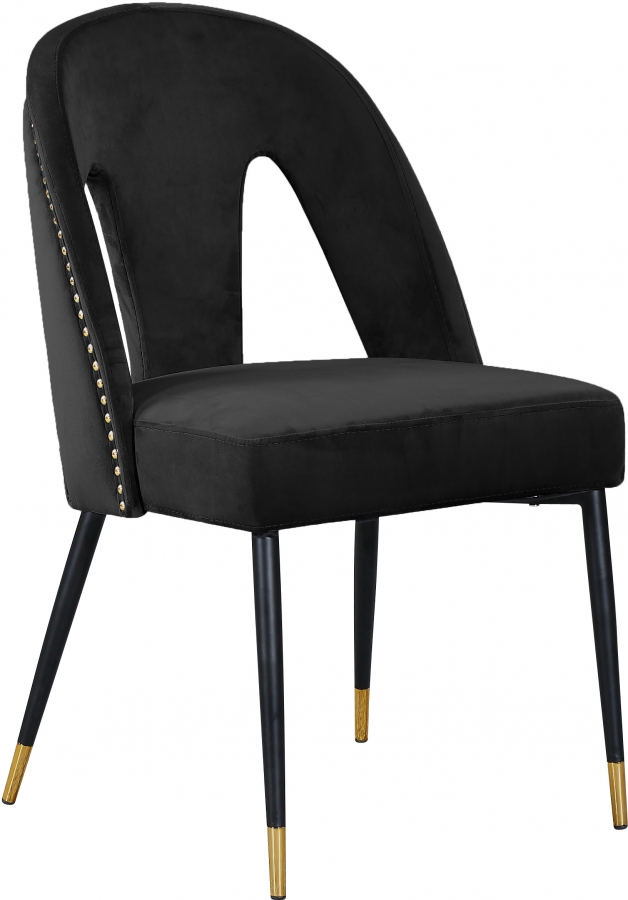 Akoya Velvet Upholstered Dining Chair