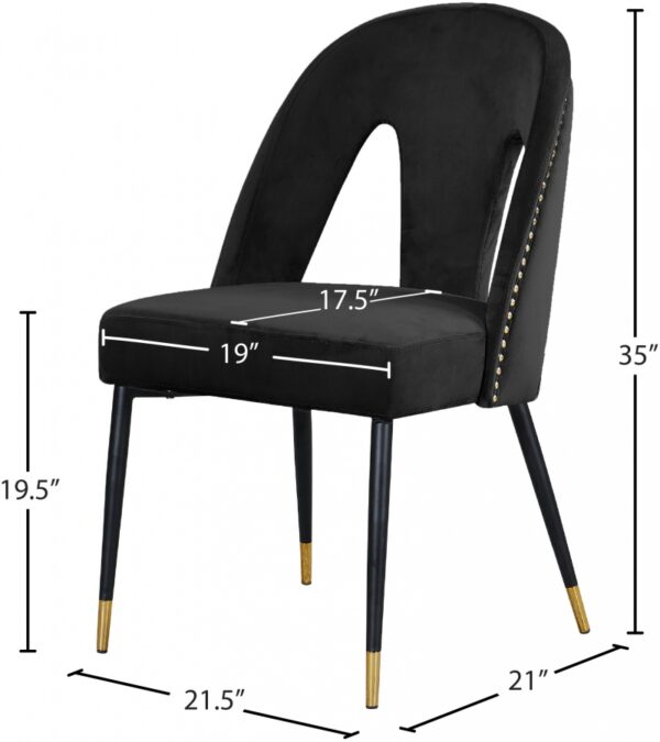 Akoya Velvet Upholstered Dining Chair