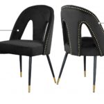 Akoya Velvet Upholstered Dining Chair