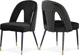 Akoya Velvet Upholstered Dining Chair