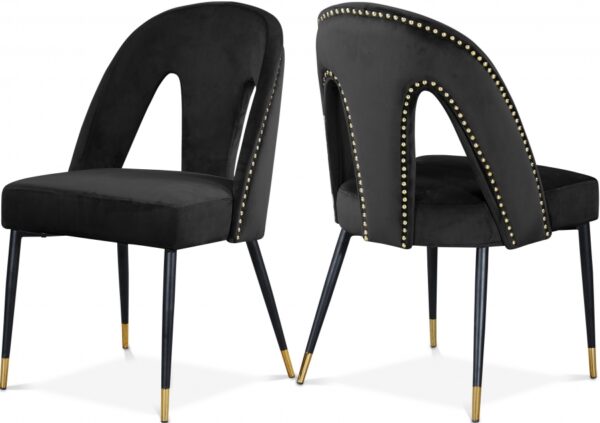 Akoya Velvet Upholstered Dining Chair
