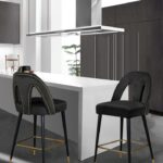 Akoya Velvet Upholstered Counter Stool