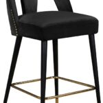 Akoya Velvet Upholstered Counter Stool