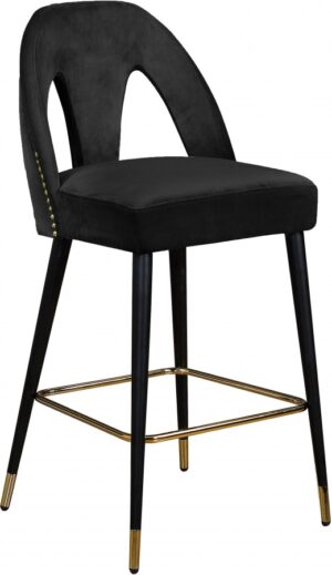 Akoya Velvet Upholstered Counter Stool