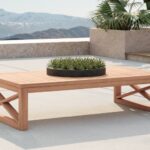 Anguilla Teak Wood Outdoor Patio Coffee Table