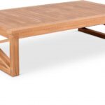 Anguilla Teak Wood Outdoor Patio Coffee Table