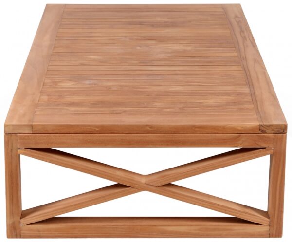 Anguilla Teak Wood Outdoor Patio Coffee Table