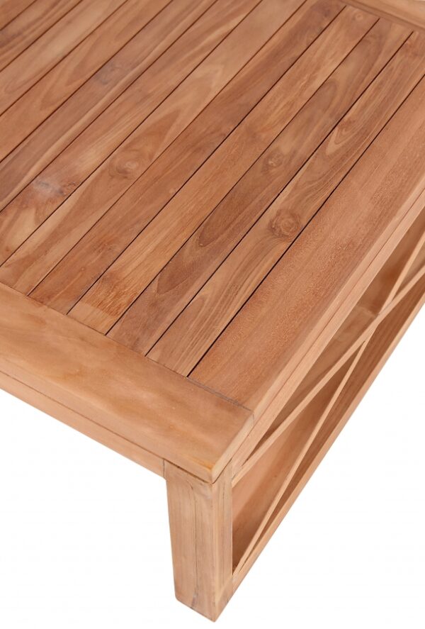 Anguilla Teak Wood Outdoor Patio Coffee Table