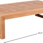 Anguilla Teak Wood Outdoor Patio Coffee Table