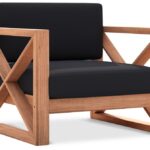 Anguilla Water Resistant Fabric Upholsetered Outdoor Patio Accent Chair