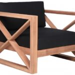 Anguilla Water Resistant Fabric Upholsetered Outdoor Patio Accent Chair