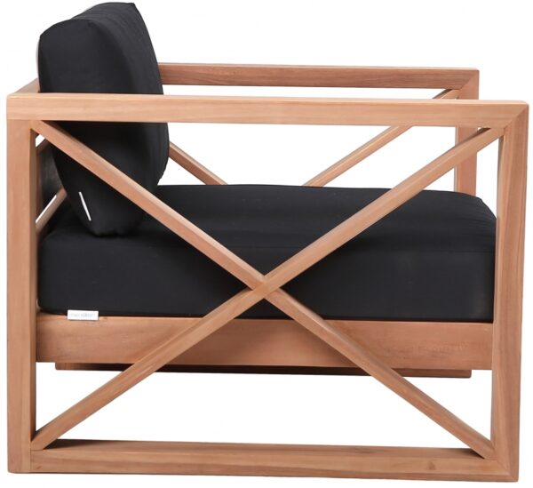 Anguilla Water Resistant Fabric Upholsetered Outdoor Patio Accent Chair