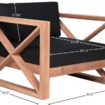 Anguilla Water Resistant Fabric Upholsetered Outdoor Patio Accent Chair