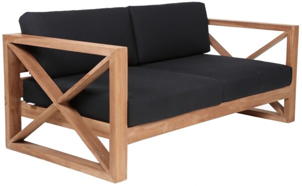 Anguilla 65" Water Resistant Fabric Upholsetered Outdoor Patio Loveseat