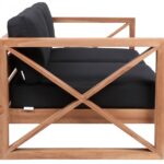 Anguilla 65" Water Resistant Fabric Upholsetered Outdoor Patio Loveseat