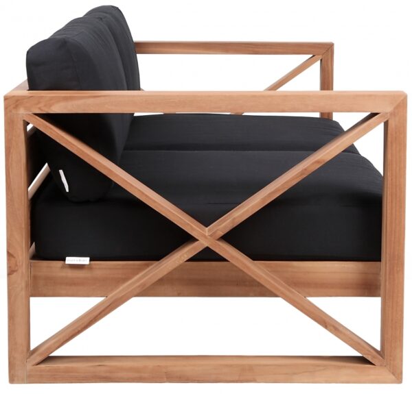 Anguilla 65" Water Resistant Fabric Upholsetered Outdoor Patio Loveseat