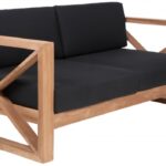 Anguilla 65" Water Resistant Fabric Upholsetered Outdoor Patio Loveseat