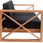 Anguilla 83" Water Resistant Fabric Upholsetered Outdoor Patio Sofa