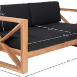 Anguilla 83" Water Resistant Fabric Upholsetered Outdoor Patio Sofa