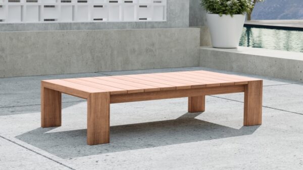 Tulum Teak Wood Outdoor Patio Coffee Table