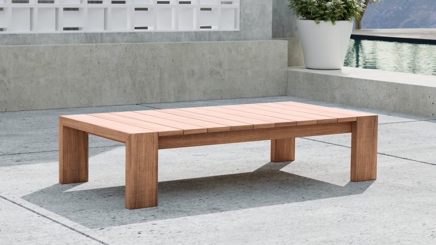 Tulum Teak Wood Outdoor Patio Coffee Table