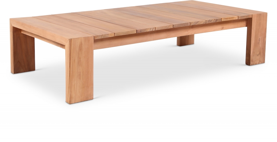 Tulum Teak Wood Outdoor Patio Coffee Table