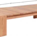 Tulum Teak Wood Outdoor Patio Coffee Table
