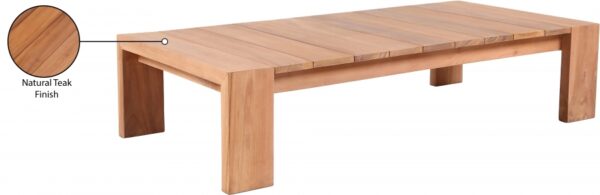 Tulum Teak Wood Outdoor Patio Coffee Table