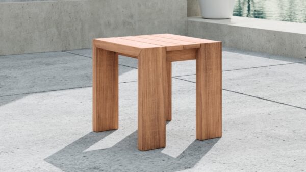 Tulum Teak Wood Outdoor Patio End / Side Table