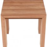 Tulum Teak Wood Outdoor Patio End / Side Table