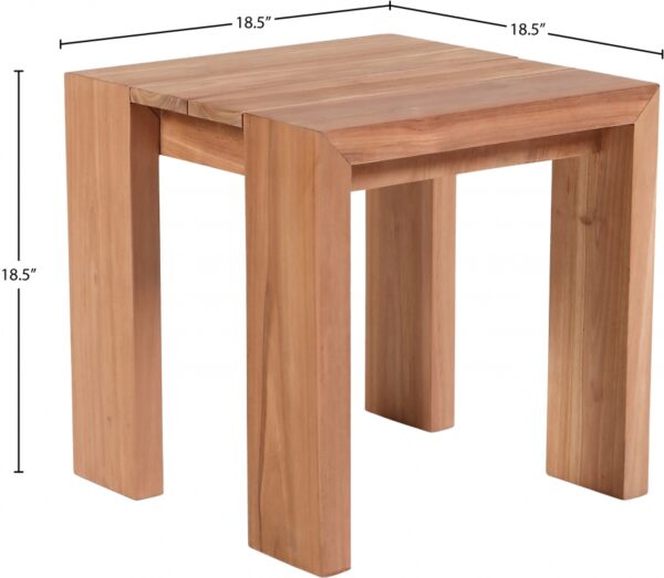Tulum Teak Wood Outdoor Patio End / Side Table
