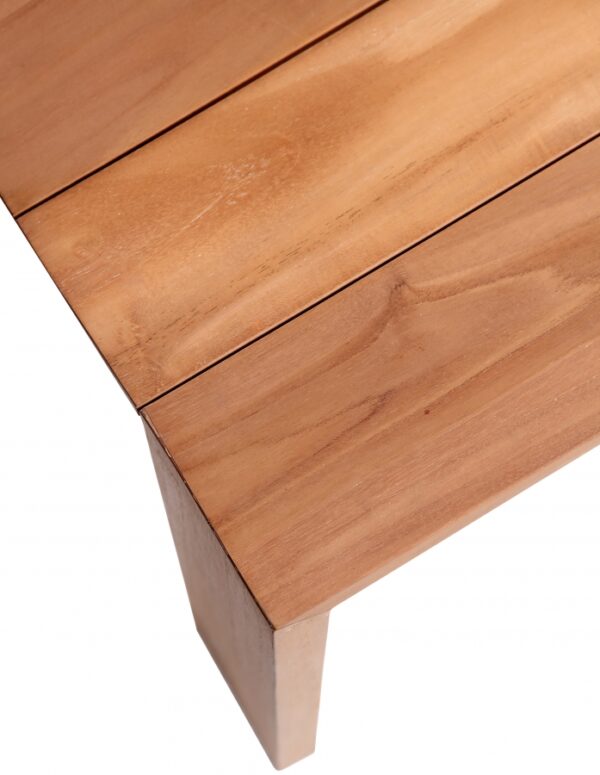 Tulum 108.5" Teak Wood Outdoor Patio Dining Table