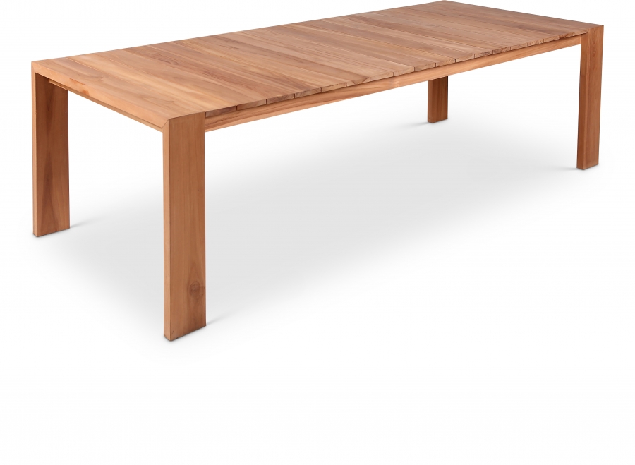 Tulum 108.5" Teak Wood Outdoor Patio Dining Table